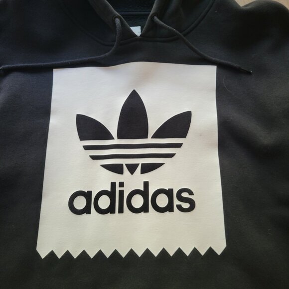 Adidas Skateboarding Black Box Logo Trefoil Hoodie Men’s Medium Fleece  Item Des - Picture 3 of 8